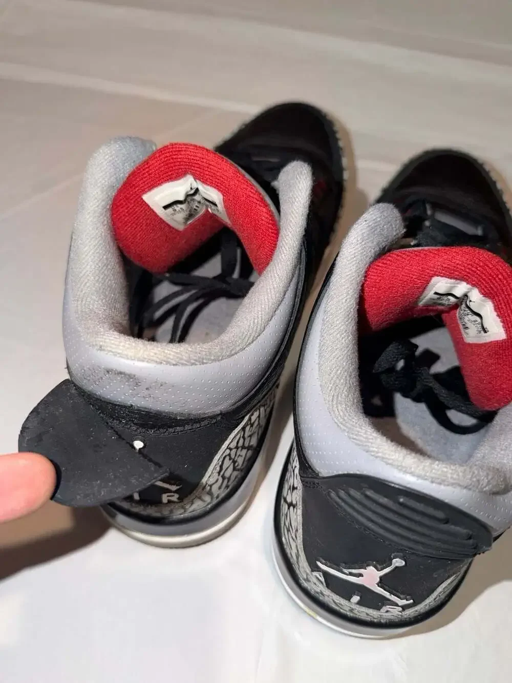 Air Jordan 3 Retro Black Cement 9.5 2012 release